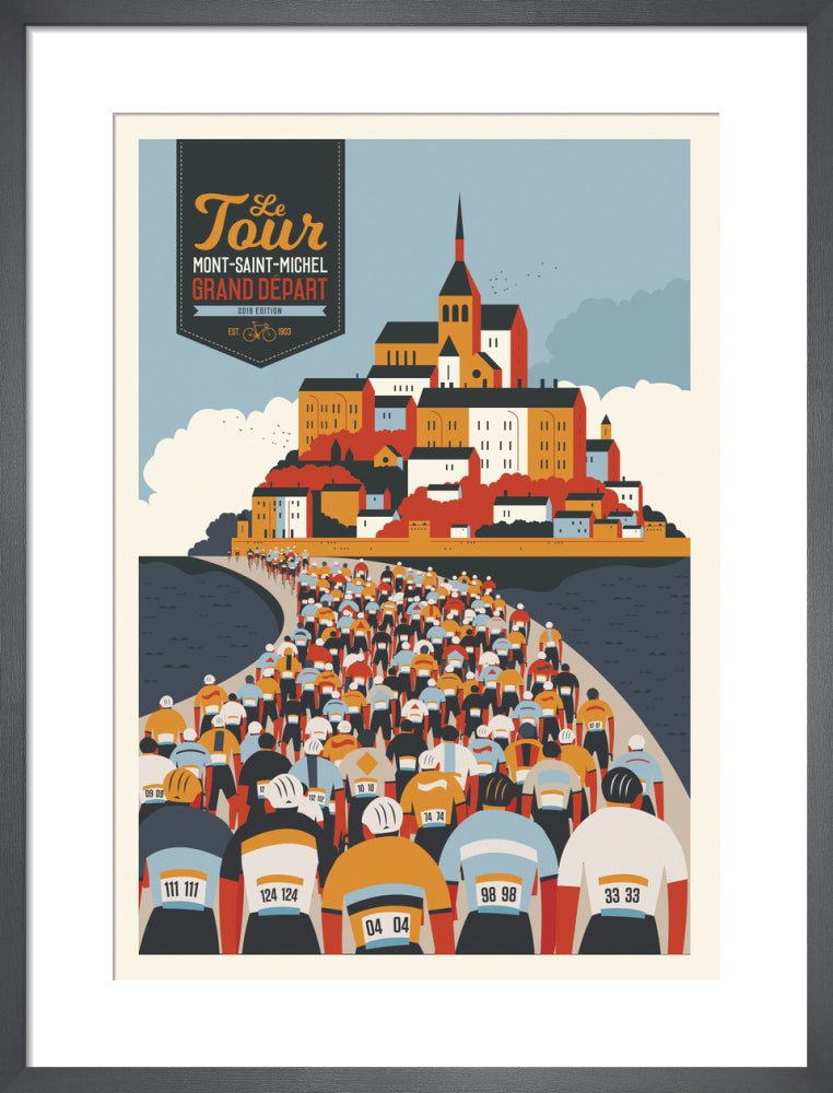 Mont-Saint-Michel by Neil Stevens. Framed art print.