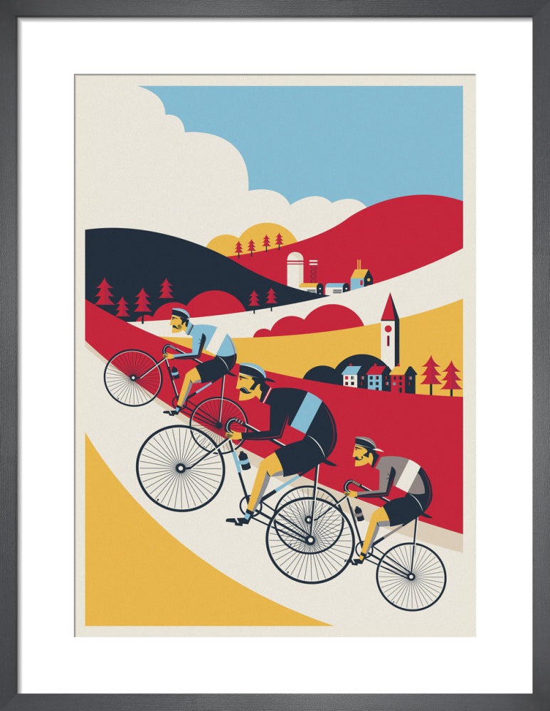 Uphill by Neil Stevens. Framed art print.