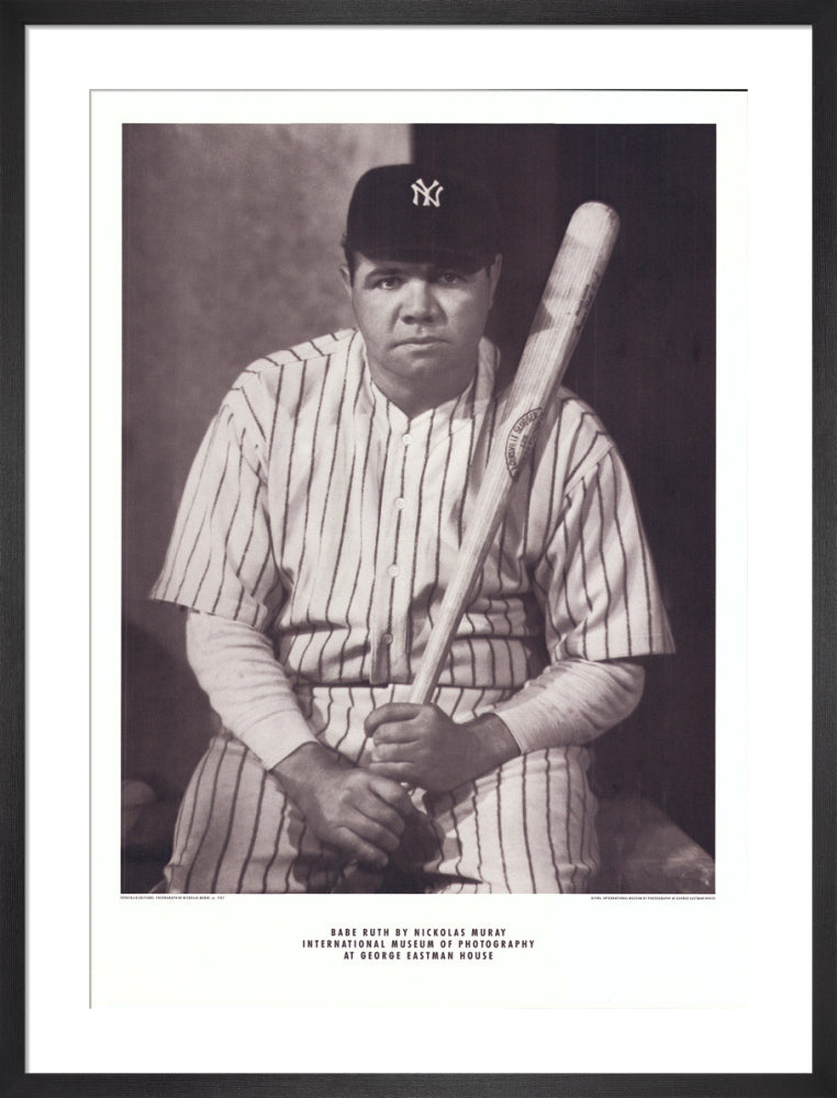 Babe Ruth, c.1927 by Nickolas Muray. Framed art print.