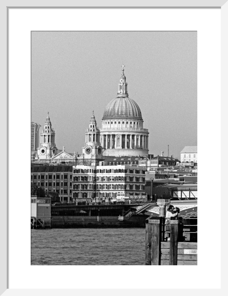 City romance, St. Paul's Cathedral by Niki Gorick. Framed art print.