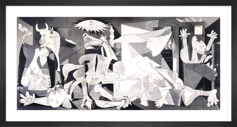 Guernica, 1937 by Pablo Picasso. Framed art print.