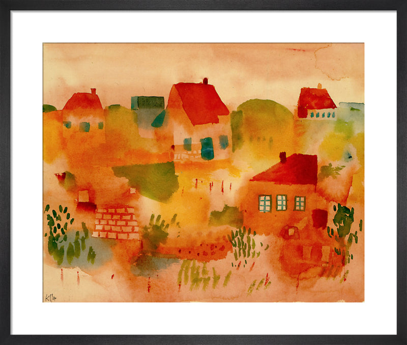 Nordsee Insel Hauser (North Sea island of Hauser) 1923 by Paul Klee. Framed art print.