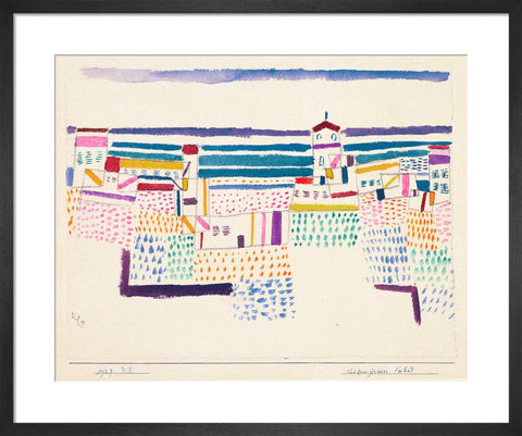 Seaside Resort in the South of France, 1927 by Paul Klee. Unframed art print.