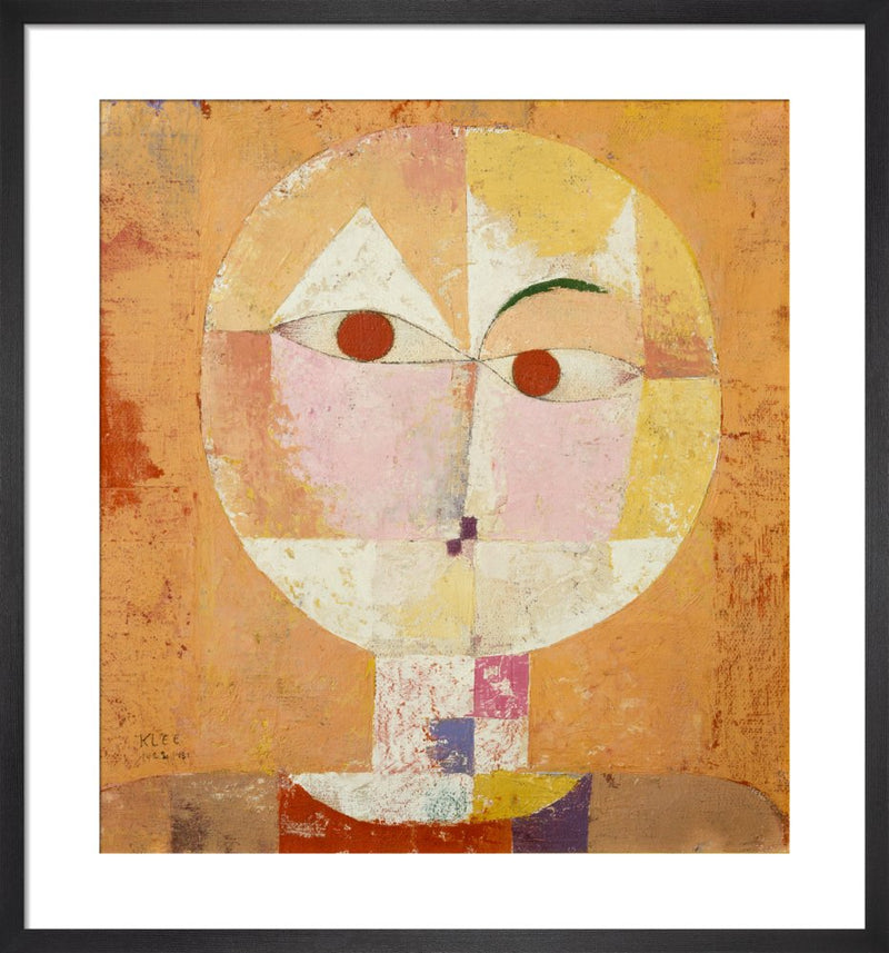 Senecio (Old man), 1922 by Paul Klee. Framed art print.