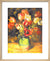 Tulips In A Vase by Pierre Auguste Renoir. Framed art print.