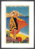 Calvi Beach, Corsica, circa 1932 by Roger Broders. Framed art print.