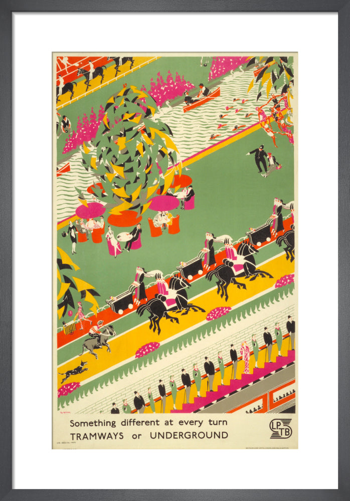 Something different at every turn, 1933 by Roy Meldrum. Framed art print.