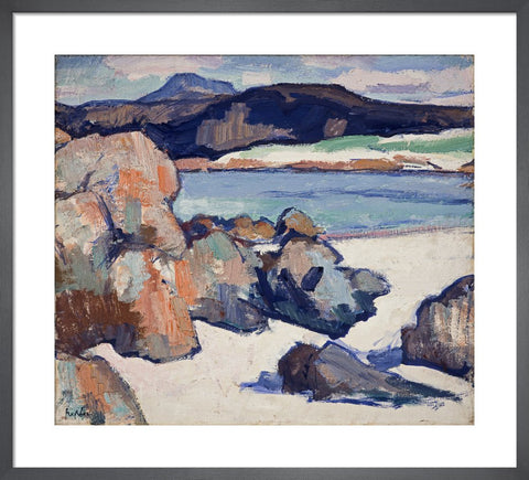 Iona Landscape: Rocks by Samuel John Peploe. Unframed art print.