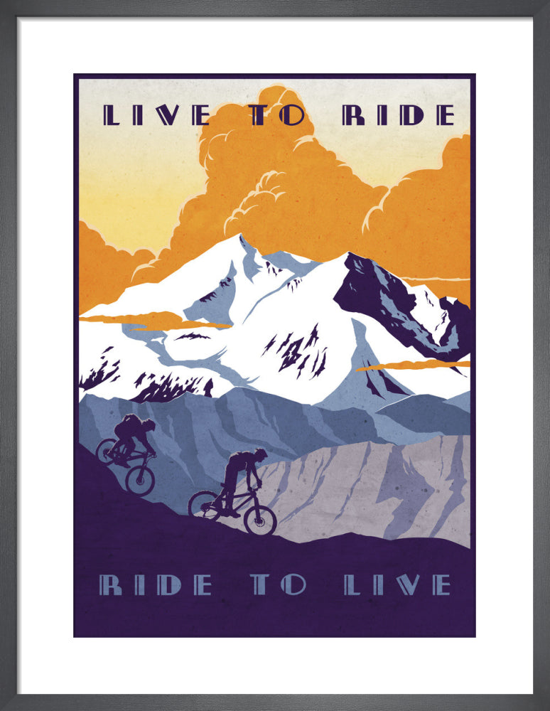 Live to Ride by Sassan Filsoof. Framed art print.