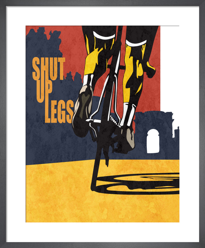 Shut Up Legs by Sassan Filsoof. Framed art print.