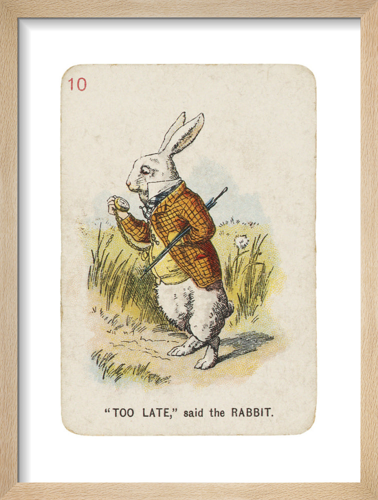 Too Late by Sir John Tenniel. Framed art print.