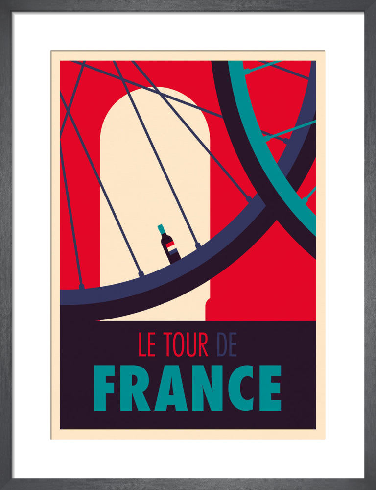 Tour de France by Spencer Wilson. Framed art print.