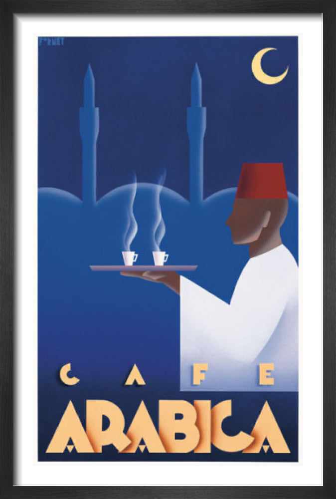Cafe Arabica by Steve Forney. Framed art print.