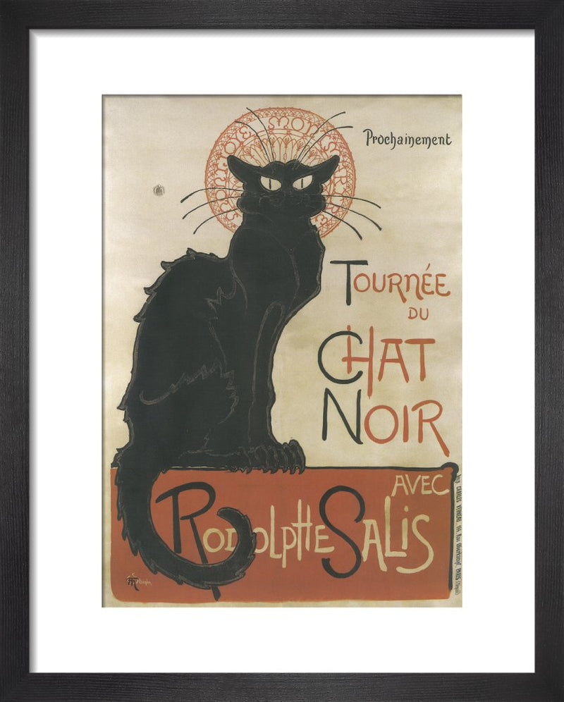 Tournee du Chat Noir by Théophile-Alexandre Steinlen. Framed art print.