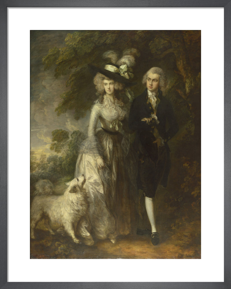Mr and Mrs William Hallett ('The Morning Walk') by Thomas Gainsborough. Framed art print.