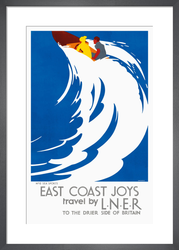 East Coast Joys, No 6 by Tom Purvis. Framed art print.