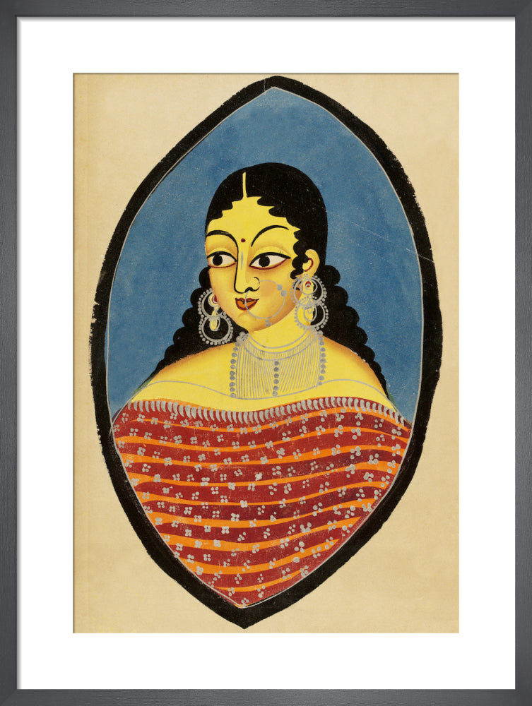 A Bengali courtesan, c.1880 by Unknown artist. Framed art print.