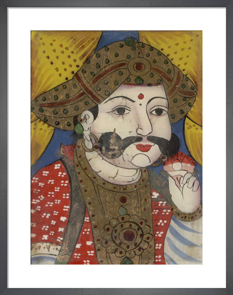 Raja Sarabhoji of Tanjore, c.1860 by Unknown artist. Framed art print.