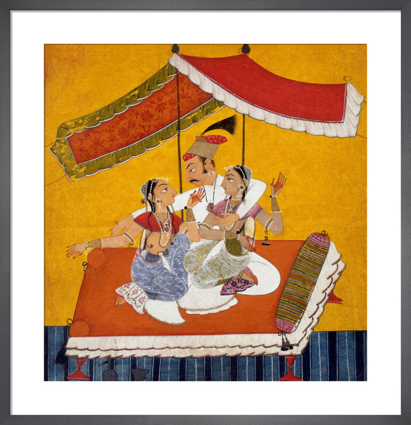 Seated prince, c.1710-20 by Unknown artist. Framed art print.