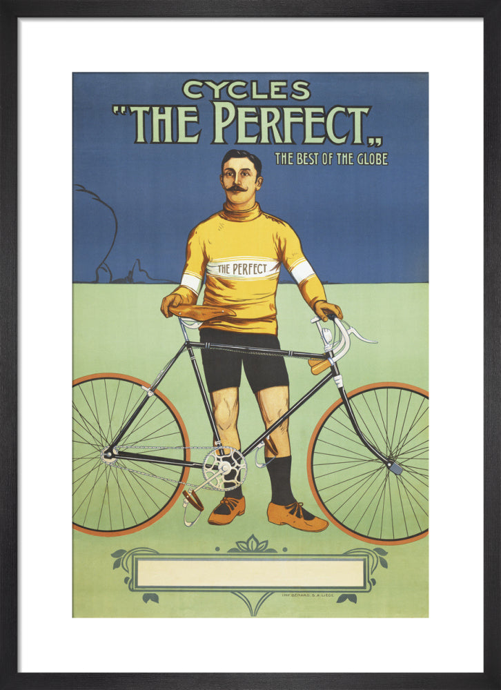 The Perfect' Bicycle, 1895 by Unknown artist. Framed art print.