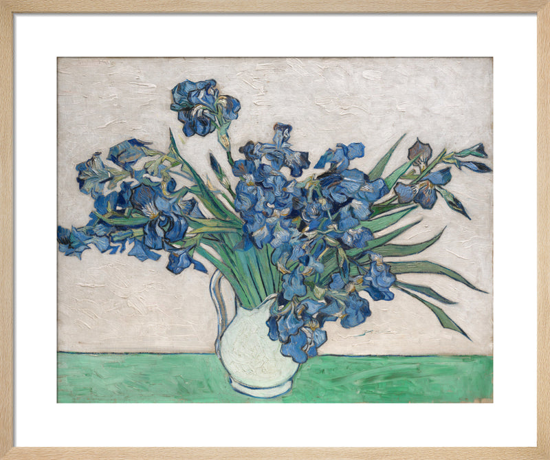 Irises, 1890 by Vincent Van Gogh. Framed art print.