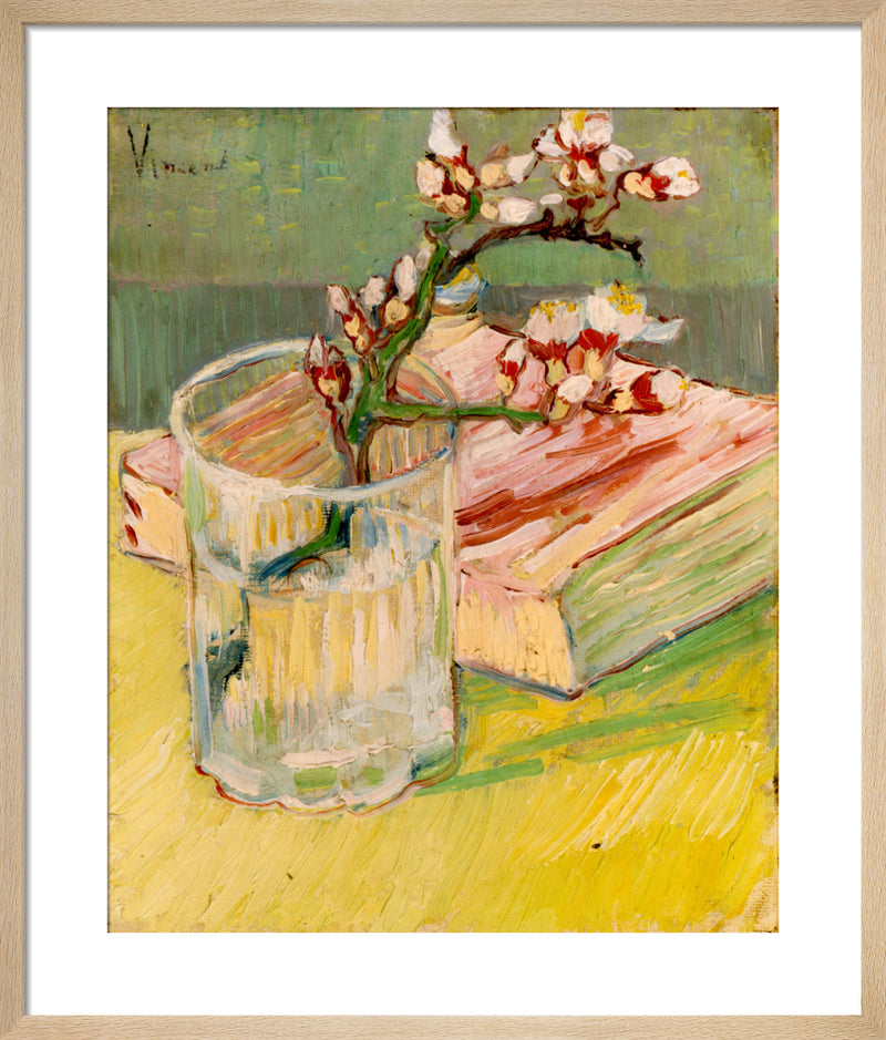 Nature Morte, Branche d'Amandier by Vincent Van Gogh. Framed art print.