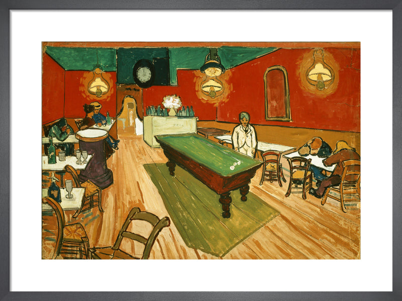 Night Cafe in Arles (Place Lamartine),1888 by Vincent Van Gogh. Framed art print.