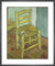 Van Gogh's Chair by Vincent Van Gogh. Framed art print.