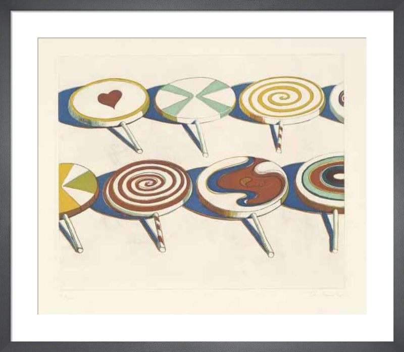 Big Suckers, 1971 by Wayne Thiebaud. Unframed art print.