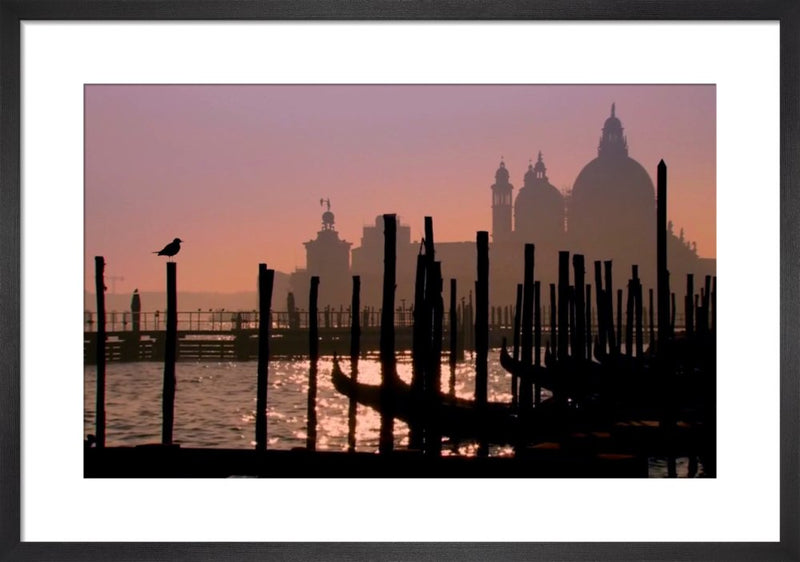 Venice At Dawn by Wayne Williams. Framed art print.