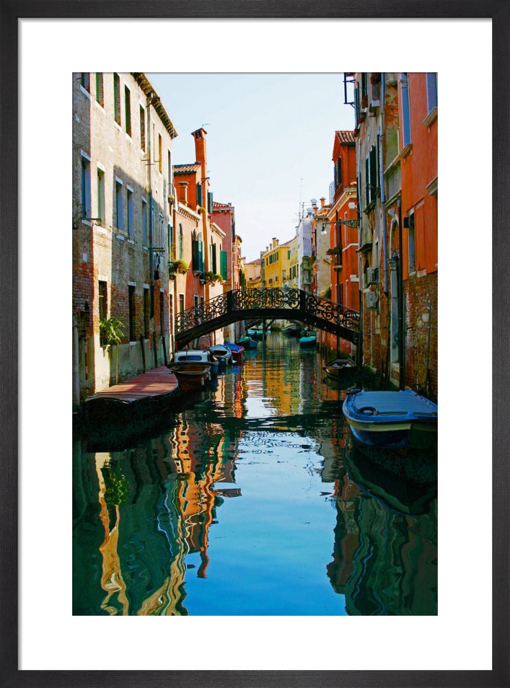 Vibrant Venice II by Wayne Williams. Framed art print.