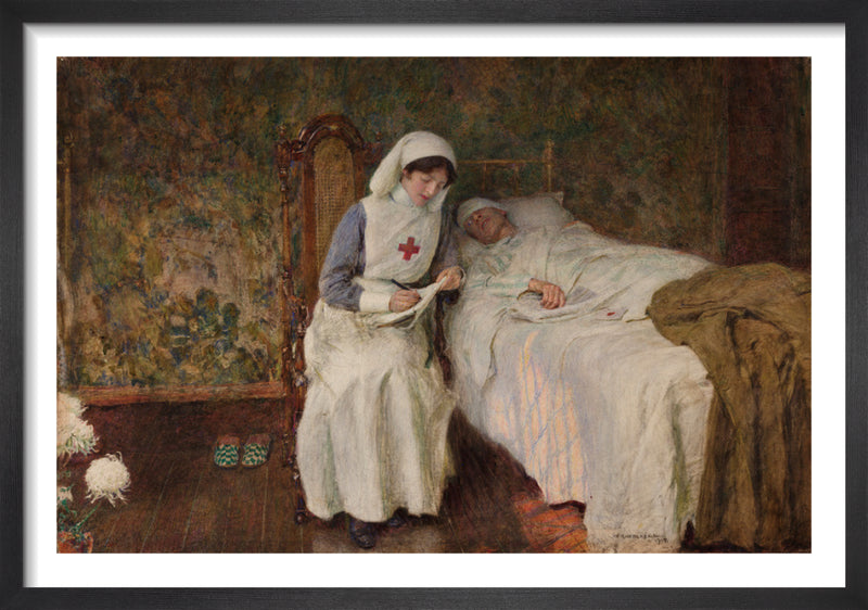 The Last Message by William Hatherell. Framed art print.