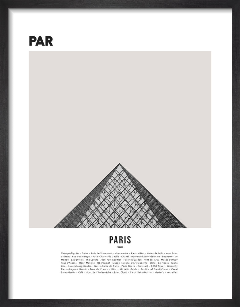 Paris I by WK Fox Art. Unframed art print.