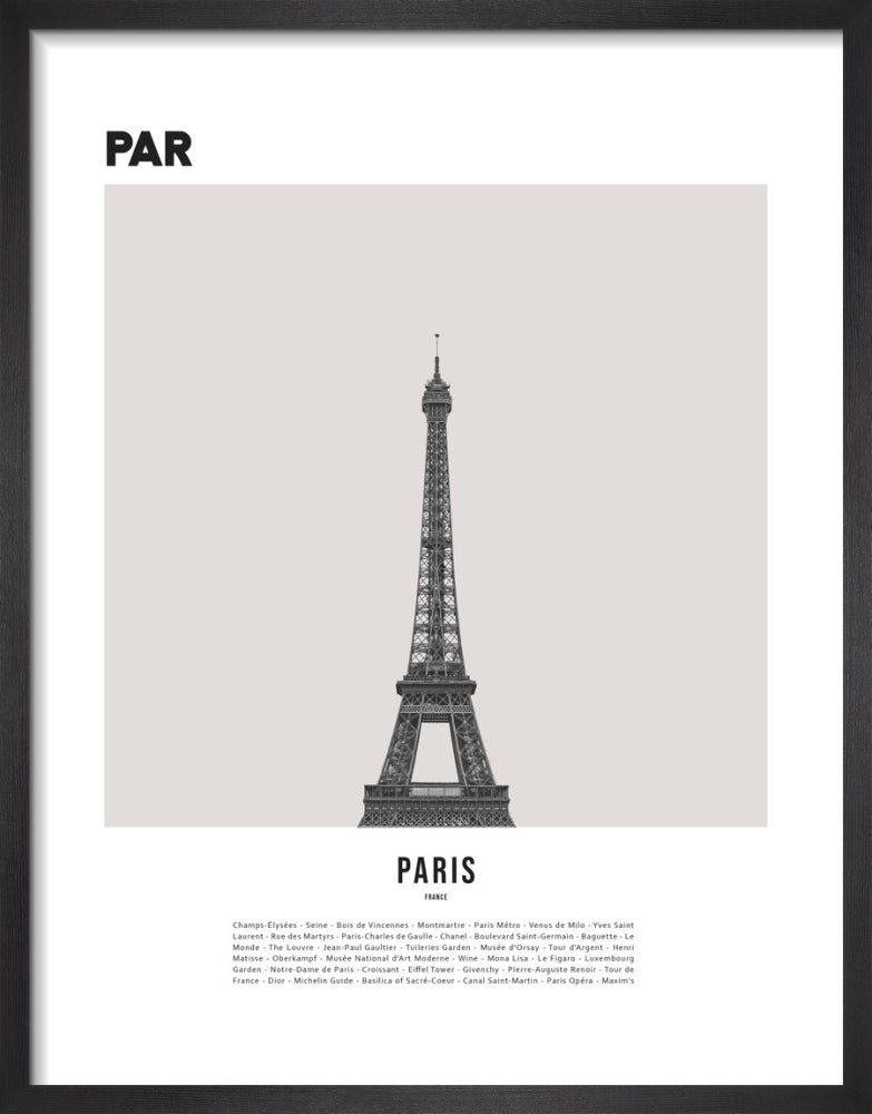 Paris II by WK Fox Art. Unframed art print.