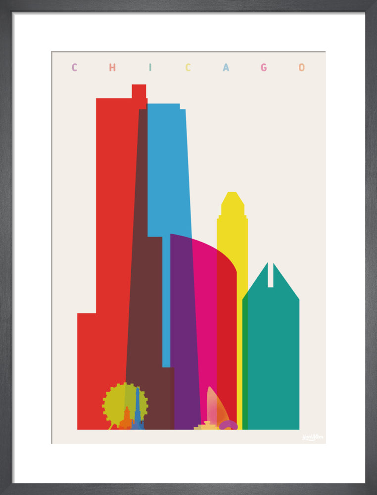 Chicago by Yoni Alter. Framed art print.
