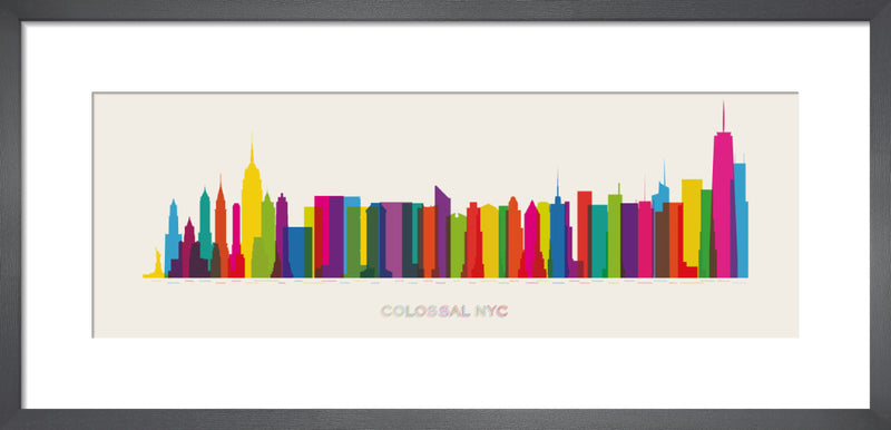 Colossal NYC by Yoni Alter. Framed art print.