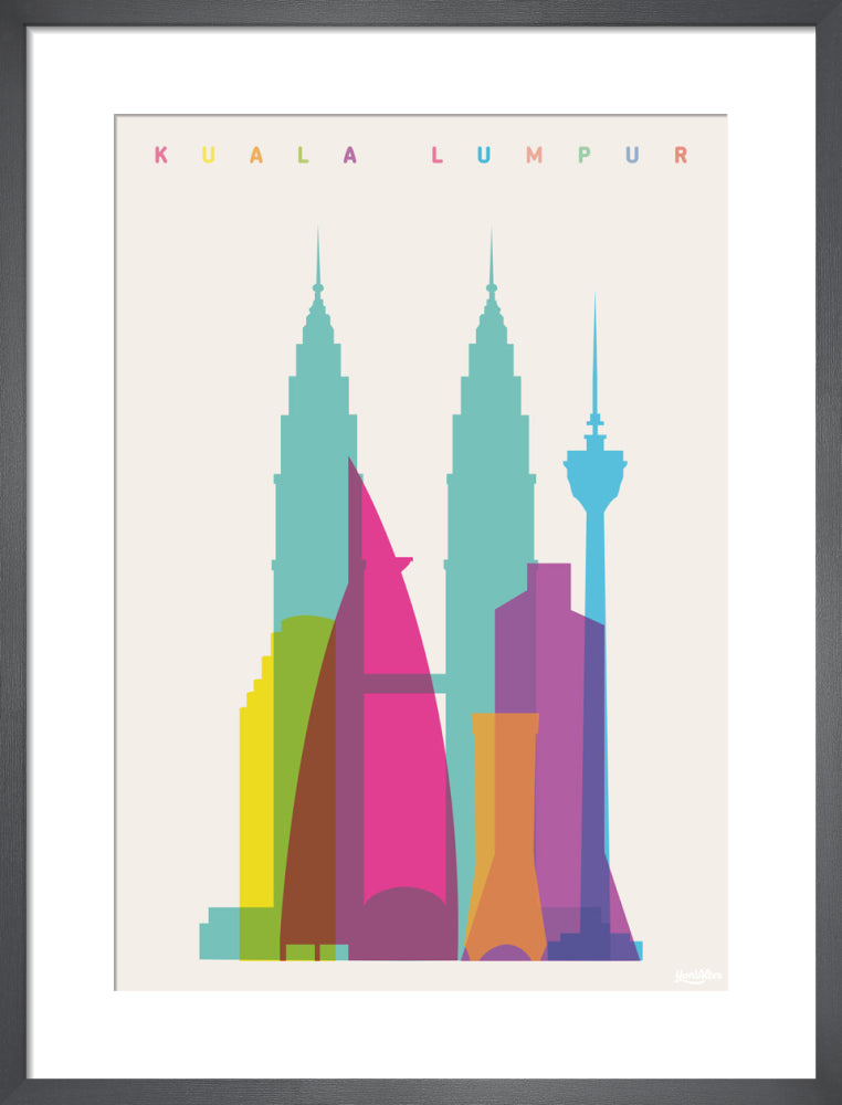 Kuala Lumpur by Yoni Alter. Framed art print.