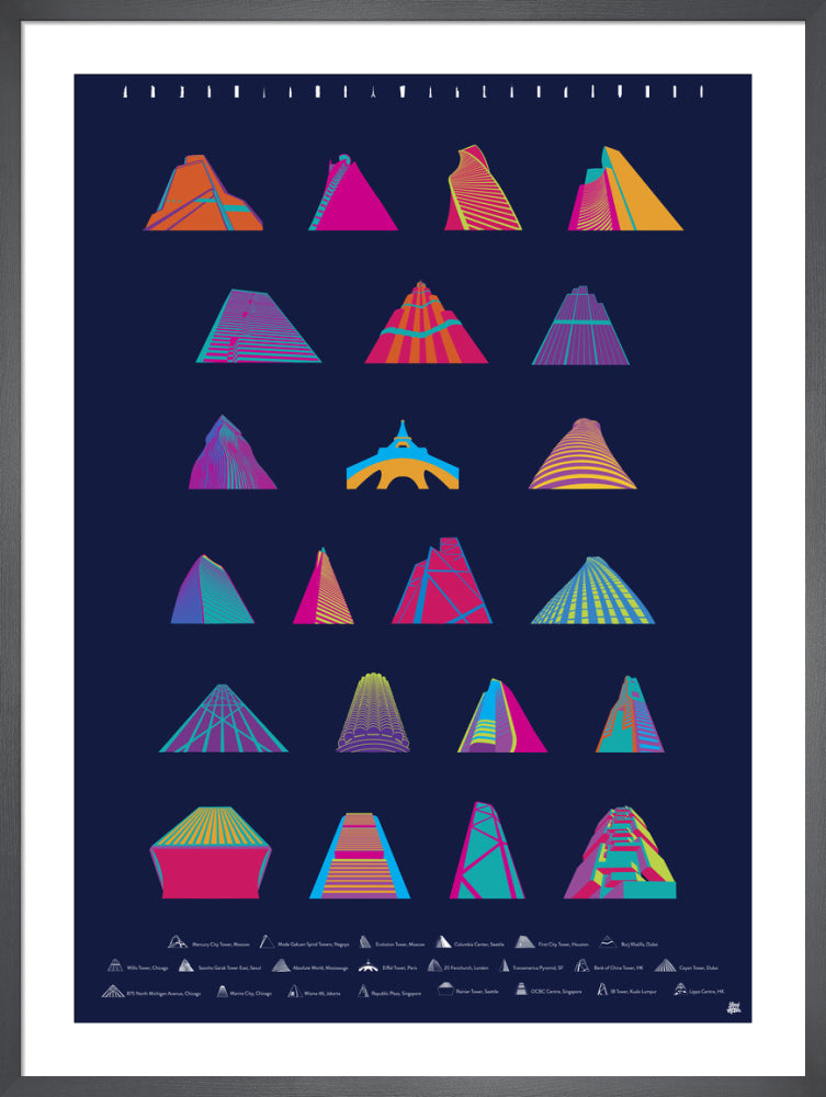 Look Up World by Yoni Alter. Framed art print.