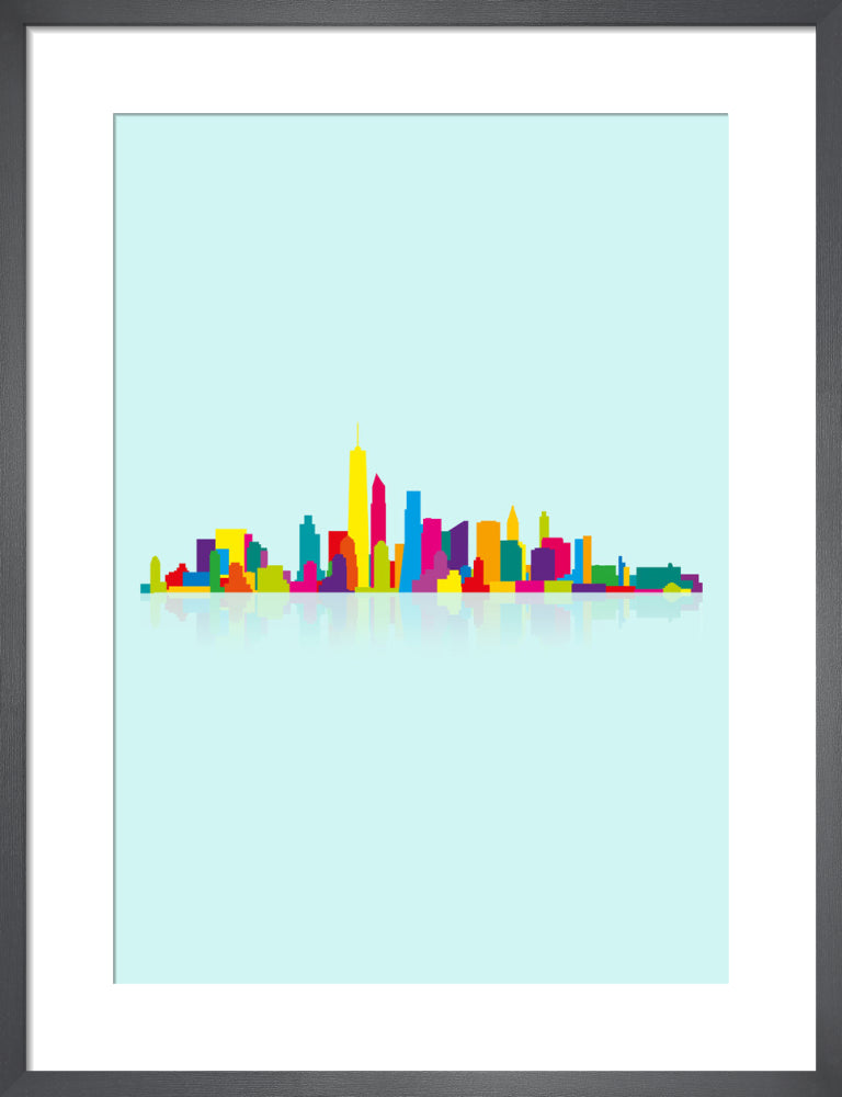 New WTC Skyline by Yoni Alter. Framed art print.