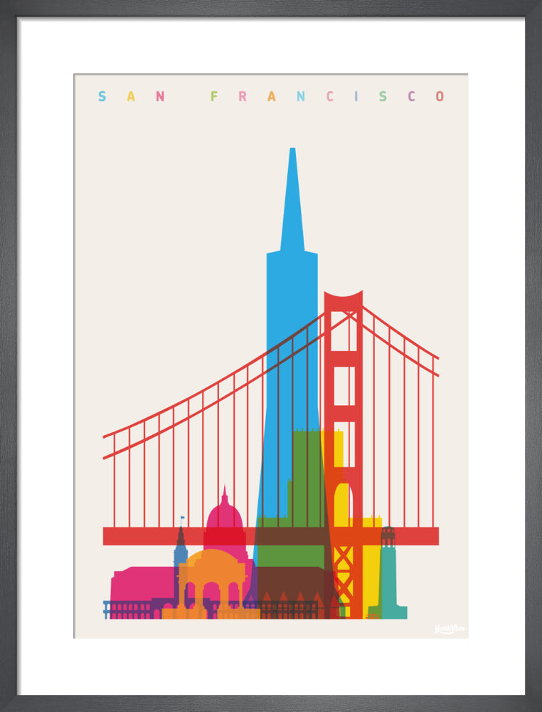 San Francisco by Yoni Alter. Framed art print.