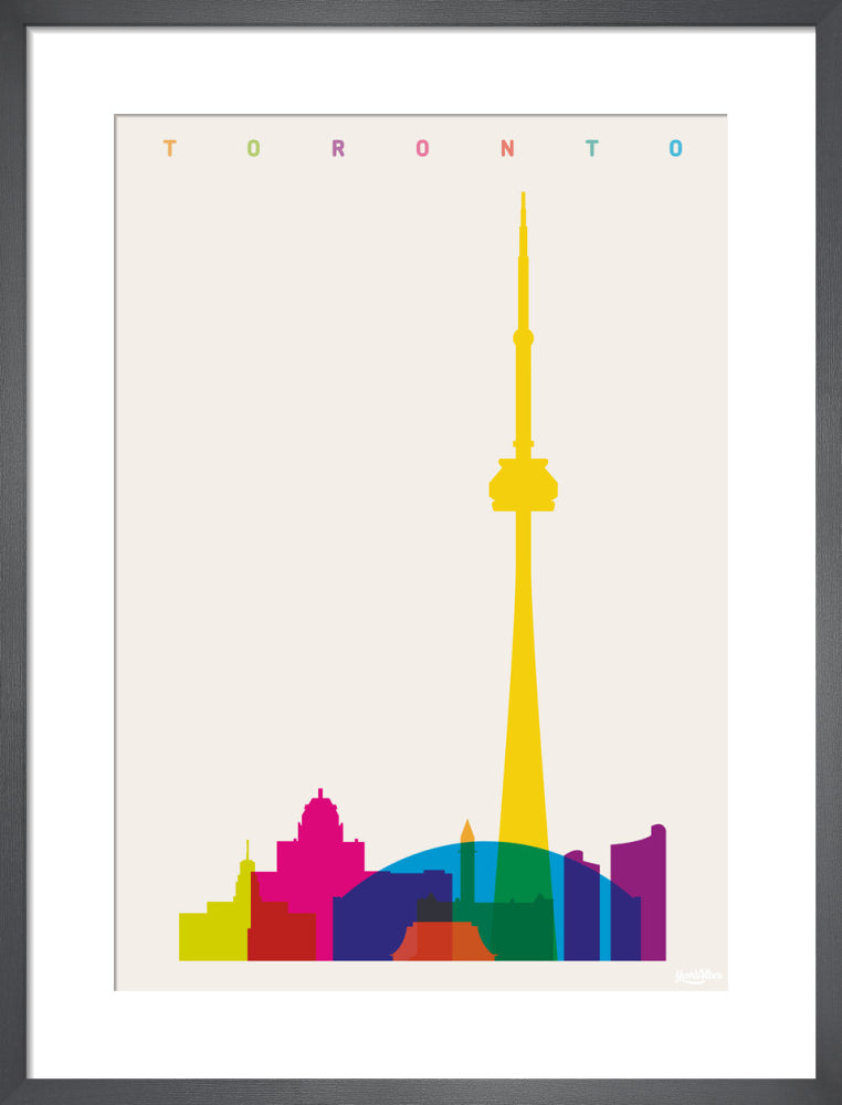 Toronto by Yoni Alter. Framed art print.