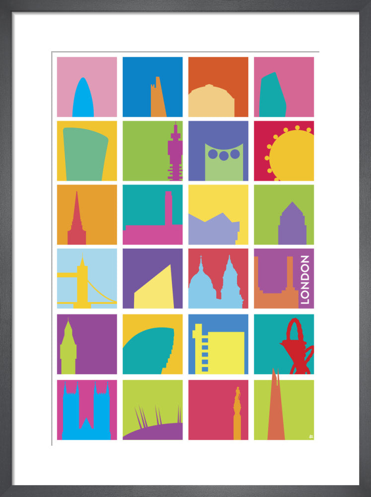 Urban Icons London by Yoni Alter. Framed art print.
