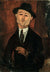 Portrait of Paul Guillaume by Amedeo Modigliani. Unframed art print.