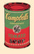 Campbell's Soup Can, 1965 (green & red) by Andy Warhol. Unframed art print.