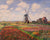 Tulip Fields with the Rijnsburg Windmill, 1886 by Claude Monet. Unframed art print.