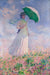 Woman with Umbrella by Claude Monet. Unframed art print.