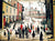 A Procession by L.S. Lowry. Unframed art print.