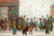 Waiting for the Shops to Open by L.S. Lowry. Unframed art print.