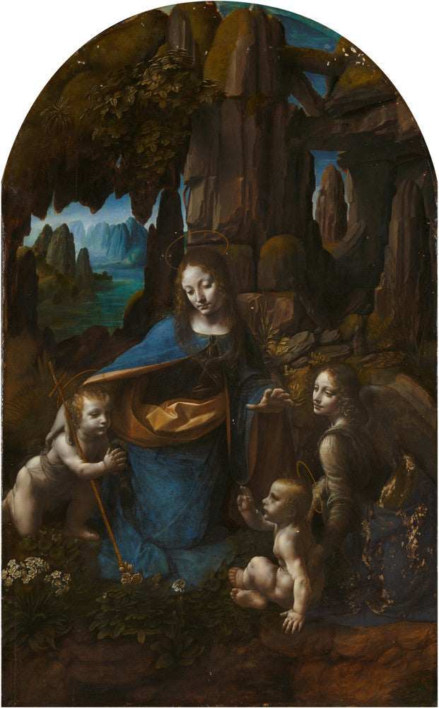 The Virgin of the Rocks - Leonardo da Vinci Print