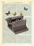 Typewriter by Marion McConaghie. Unframed art print.